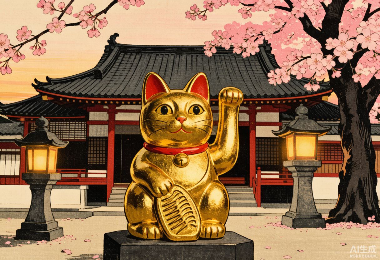 历史大事件中的猫咪 招财猫起源：江户时代豪德寺