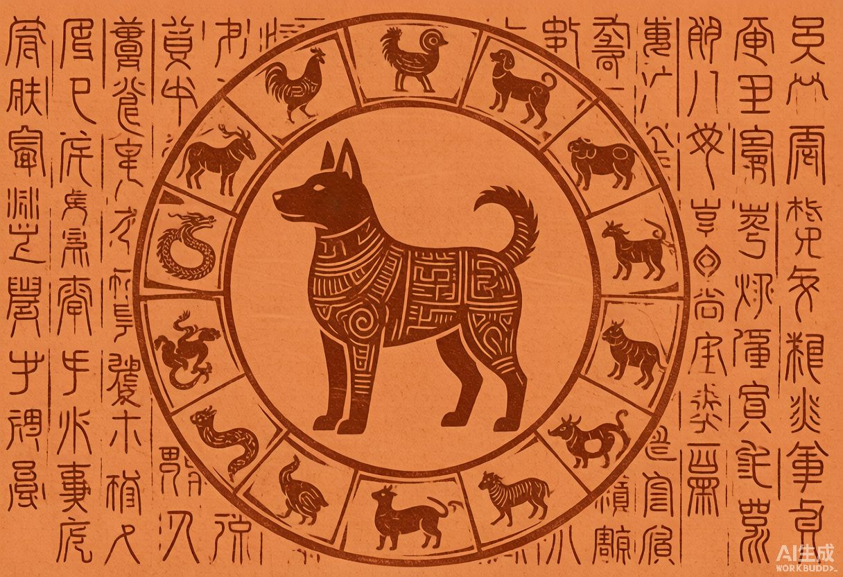 诗词书画中的犬 十二生肖中的"戌"